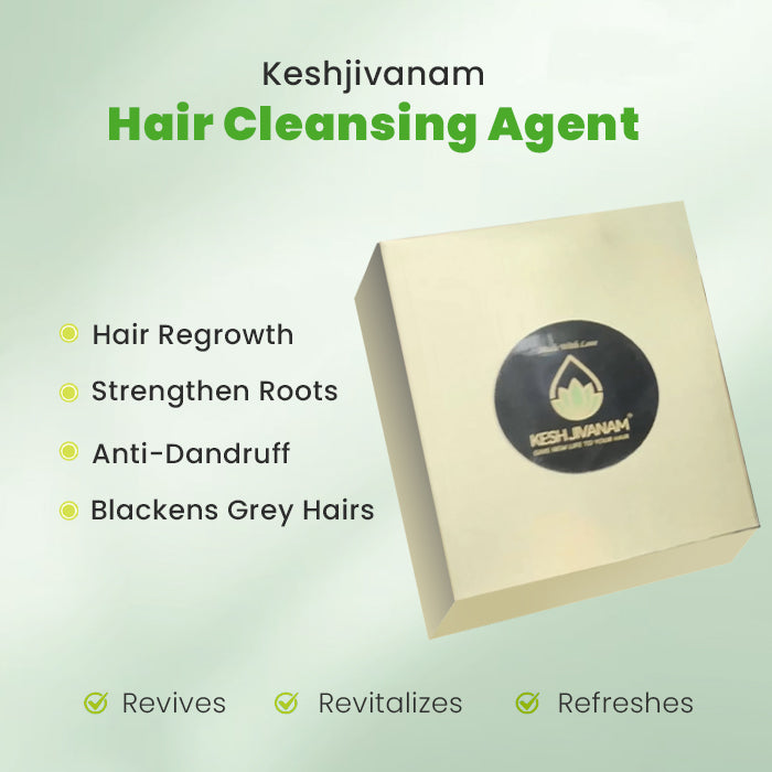 Pack of 2 KeshJivanam Black Velvet Botanics – FREE Hair Cleansing Agent (BUY 2 GET 1 FREE)