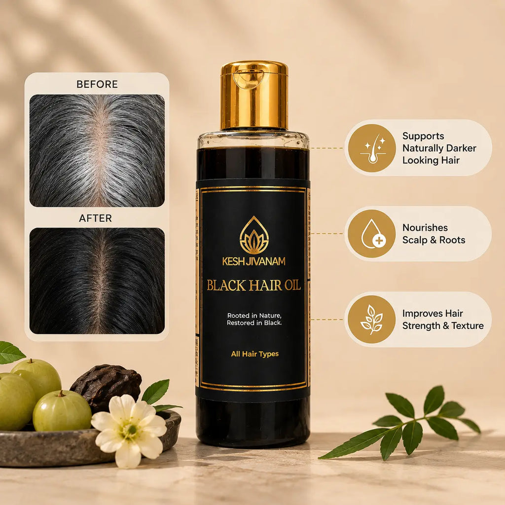 KeshJivanam - Black Velvet Botanics Herbal Hair Oil